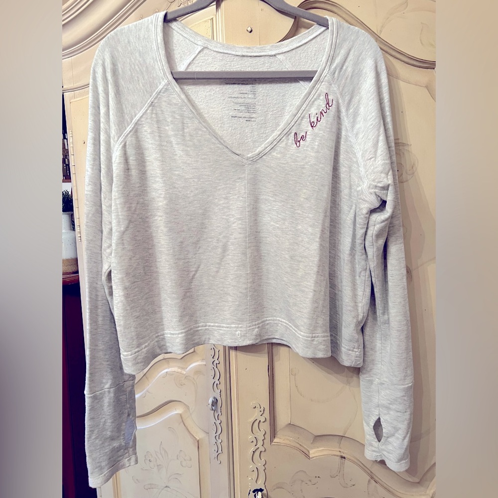 Light grey cotton sweatshirt